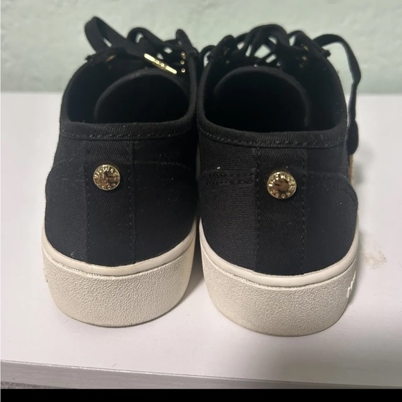 Michael Kors Harlen Twill Sneaker Black Size 6M MK sneakers women - Picture 5 of 13